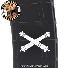 Field Artillery Crossed Cannons Laser Engraved Custom Pmag