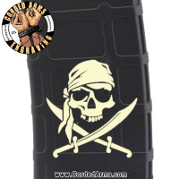 Pirate's Flag Laser Engraved Custom Pmag