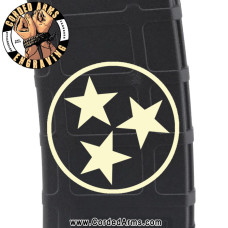 Tennessee Tri-Stars Tattered Engraved Custom Pmag