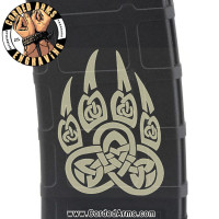 Tribal Bear Paw Laser Engraved Custom Pmag