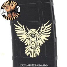 Tribal Owl Engraved Custom Pmag