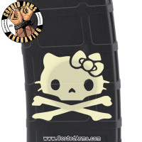 Hello Kitty Crossbones Laser Engraved Custom Pmag