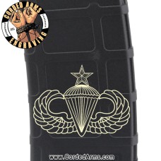 Senior Parachutist Laser Engraved Custom Pmag
