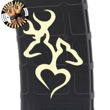 Deer & Hearts Laser Engraved Custom Pmag