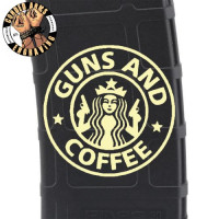 Guns and Coffee Laser Pmag Laser Engraved Custom Pmag