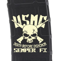 Marines Skull Laser Engraved Custom Pmag