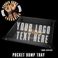 Custom Lasered Pocket Dump Trays - Black with Silver or Gold