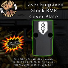 8th Infantry Division Engraved RMR Cover Plate 