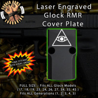 All Seeing Eye Engraved RMR Cover Plate 