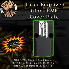 Air Force Vet Flag Engraved RMR Cover Plate 