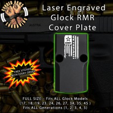 Army Vet Flag Engraved RMR Cover Plate 