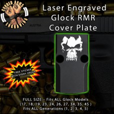 Fanged Skull Engraved RMR Cover Plate 