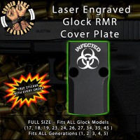 Biohazard Infected Engraved RMR Cover Plate 