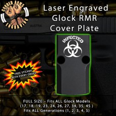 Biohazard Infected Engraved RMR Cover Plate 