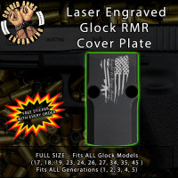Right To Bear Flag Engraved RMR Cover Plate 
