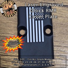 American Flag Engraved RMR Cover Plate 