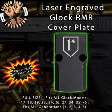 1 Asterisk Engraved RMR Cover Plate 