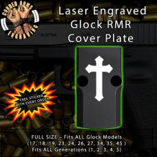 Christian Cross Engraved RMR Cover Plate 