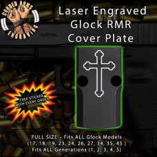Orthodox Cross Engraved RMR Cover Plate 