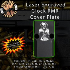 Playing With Death Engraved RMR Cover Plate 