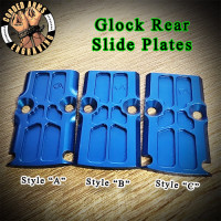 Blue Anodized RMR Cover Plate for Glock Slides Trijicon Holoson 