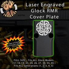 Celtic Shield Engraved RMR Cover Plate 