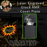 Lady Liberty Engraved RMR Cover Plate 