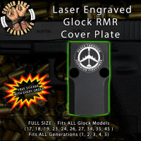 Peace Bomber B52 Engraved RMR Cover Plate 