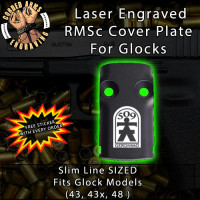 509th Infantry Regiment  Laser Engraved RMSc Cover Plate for Glock 43, 43x, 48