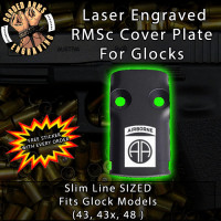 82nd Airborne Division Laser Engraved RMSc Cover Plate for Glock 43, 43x, 48