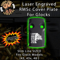 1776% Sure Laser Engraved RMSc Cover Plate for Glock 43, 43x, 48
