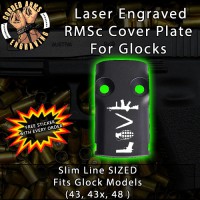 Love Laser Engraved RMSc Cover Plate for Glock 43, 43x, 48