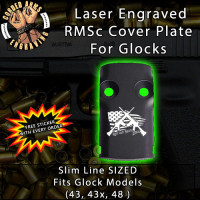Keep n Bear Arms Laser Engraved RMSc Cover Plate for Glock 43, 43x, 48