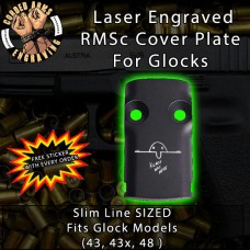 Kilroy Laser Engraved RMSc Cover Plate for Glock 43, 43x, 48
