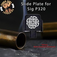 Celtic Shield Engraved Slide Plate for Sig p320