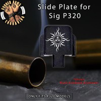 Celtic Sun Engraved Slide Plate for Sig p320