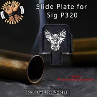 Tribal Owl Engraved Slide Plate for Sig p320