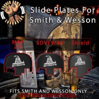 Gadsden Flag Don't Tread on Me Engraved Slide Plate for Smith and Wesson