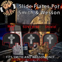 Celtic Cross Engraved Slide Plate for Smith and Wesson