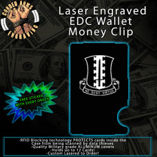3/187th Infantry Laser Engraved EDC  Money Clip Credit Card Wallet