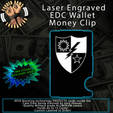 75th Ranger Regiment Laser Engraved EDC Money Clip Credit Card Wallet