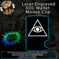 All Seeing Eye Laser Engraved EDC Money Clip Credit Card Wallet
