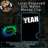 F Yeah! Laser Engraved EDC  Money Clip Credit Card Wallet