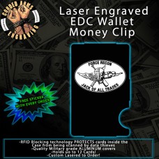 Force Recon Laser Engraved EDC Money Clip Credit Card Wallet