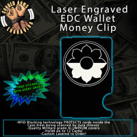 9th Infantry Division Laser Engraved EDC Money Clip Credit Card Wallet