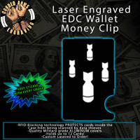 MOAB Laser Engraved EDC Money Clip Credit Card Wallet