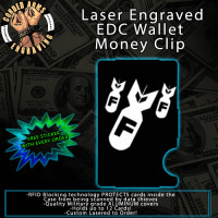 Incoming F-Bombs Laser Engraved EDC Money Clip Credit Card Wallet