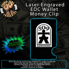 509th Infantry Regiment Laser Engraved EDC Money Clip Credit Card Wallet