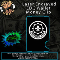 2nd Cavalry Regiment Laser Engraved EDC Money Clip Credit Card Wallet