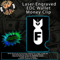 F- Bomb Laser Engraved EDC Money Clip Credit Card Wallet